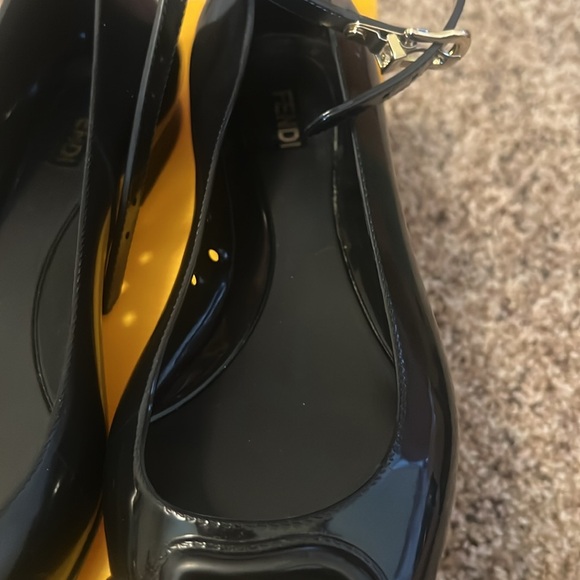 FENDI Size 37 Ballerina Flats, New In Box Black - Picture 11 of 14